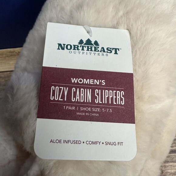 NWT Northeast Outfitters Women's Cozy Cabin Slippers Size S/M (Fur Bootie) - Picture 7 of 9